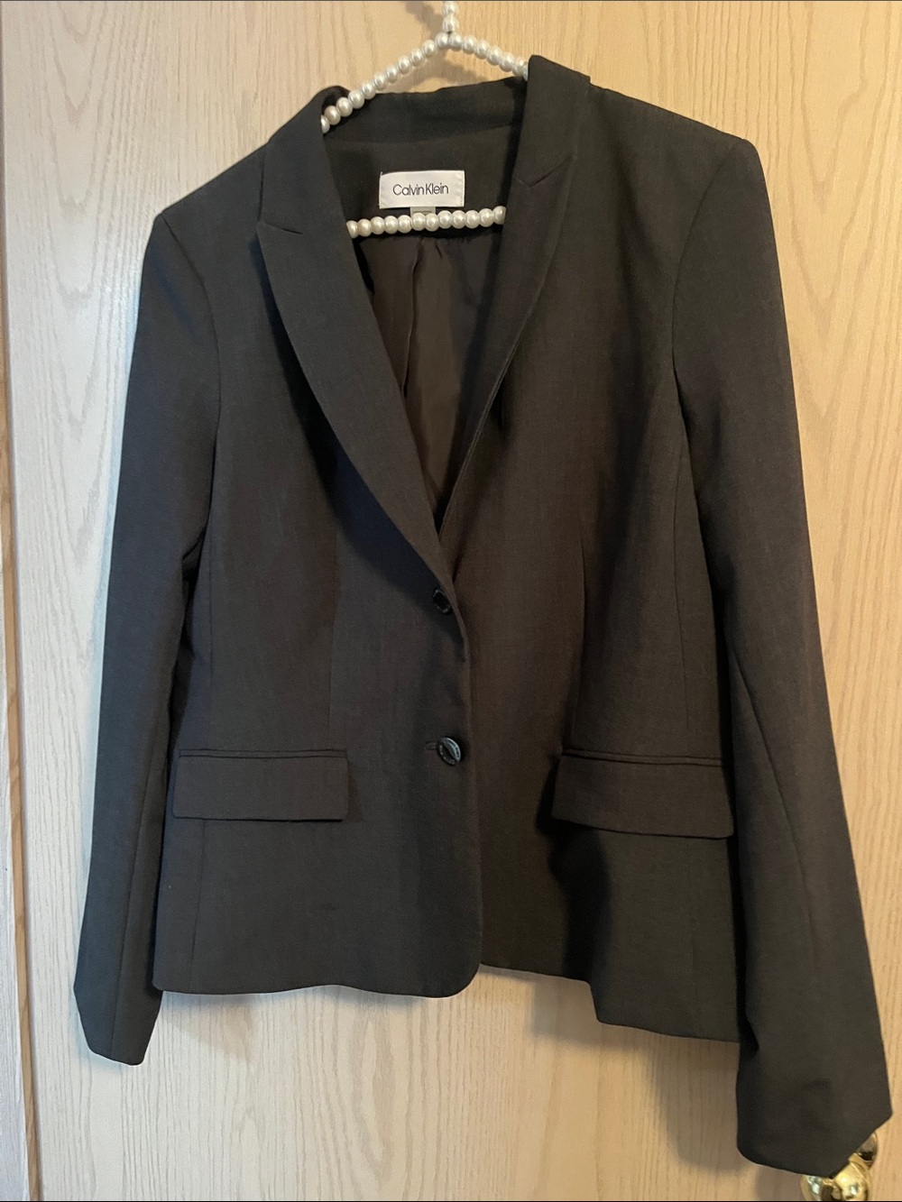 Calvin Klein Grey Women's Tailored Blazer